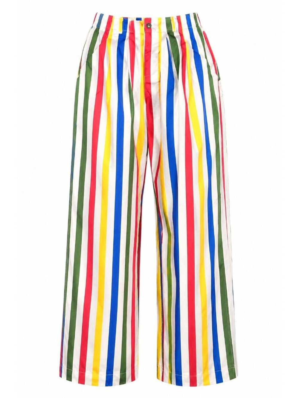 Unbranded 2XL Rainbow Stripe Palazzo Pants Retro Carnival Festival Statement Art